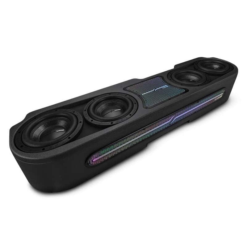 DS18 — DS18 Jeep Gladiator JT 2020-UP 4 x 8in Subwoofers Included (ZR8.2D) Underseat Box Black -LED Lights - view 8