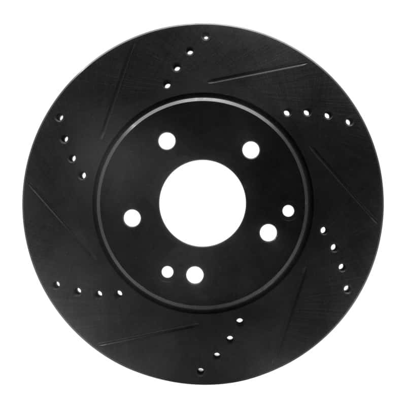 R1 Concepts — R1 96-15 Mercedes-Benz SLK230 Front Left Drilled & Slotted Black Brake Rotor
R1 Brake Rotor Drill - view 1