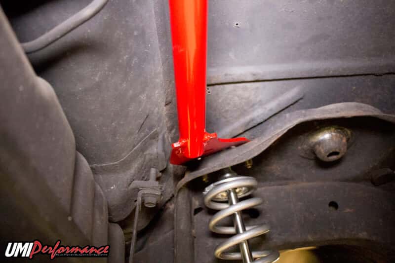 UMI Performance — UMI Performance 78-88 GM G-Body Rear Shock Tower Brace Bolt In
Strut Bar Brace - view 2