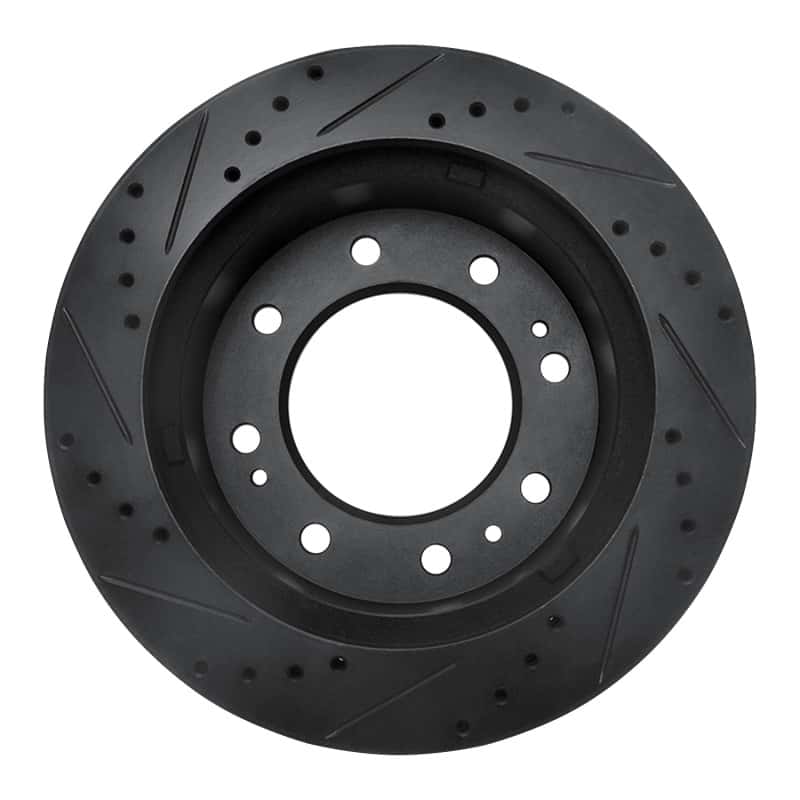 R1 Concepts — R1 11-25 Chevrolet Silverado 3500 HD Front Right Drilled & Slotted Black Brake Rotor
R1 Brake Rotor Drill - view 5