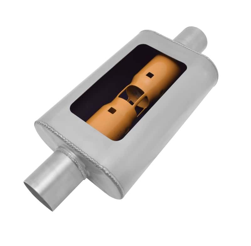 Gibson — Gibson MWA 3in. Offset/ 3in. Center 14in. Oval Muffler
Muffler - view 1