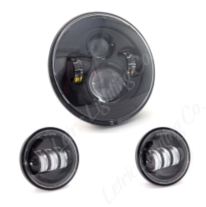 Letric Lighting — Letric Lighting 7in Led Hdlght W/Pass Lmps Blk - view 2