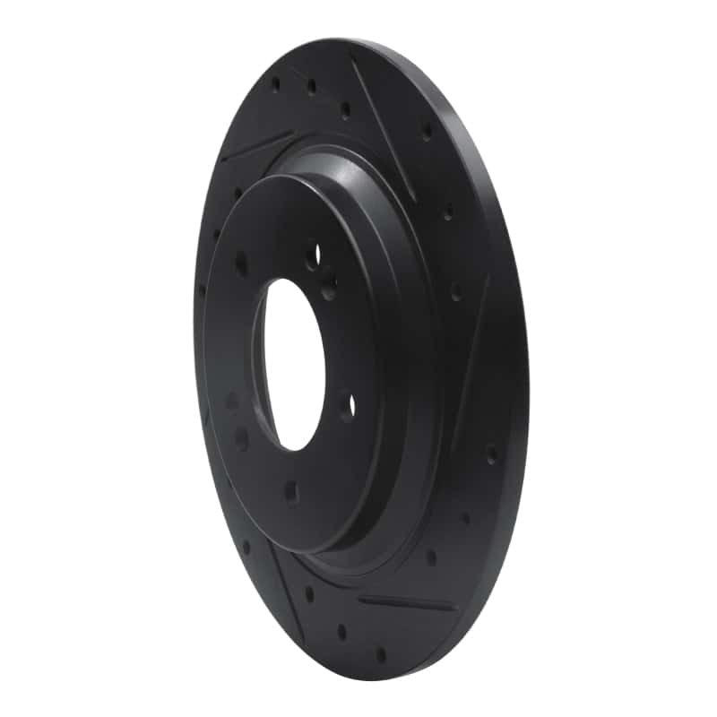 R1 Concepts — R1 13-25 Hyundai Elantra GT Rear Right Drilled & Slotted Black Brake Rotor
R1 Brake Rotor Drill - view 2