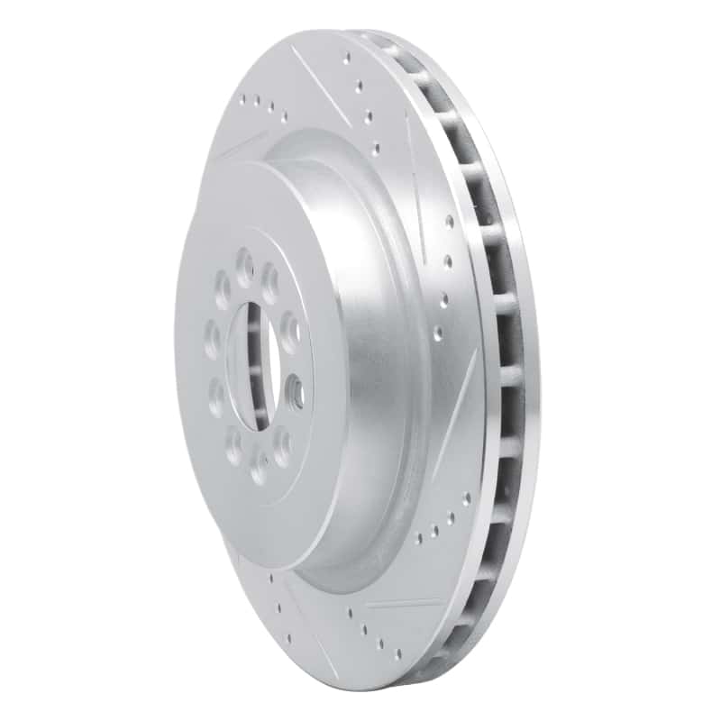 R1 Concepts — R1 03-05 Jaguar XJR Front Right Drilled & Slotted Silver Brake Rotor
R1 Brake Rotor Drill - view 2