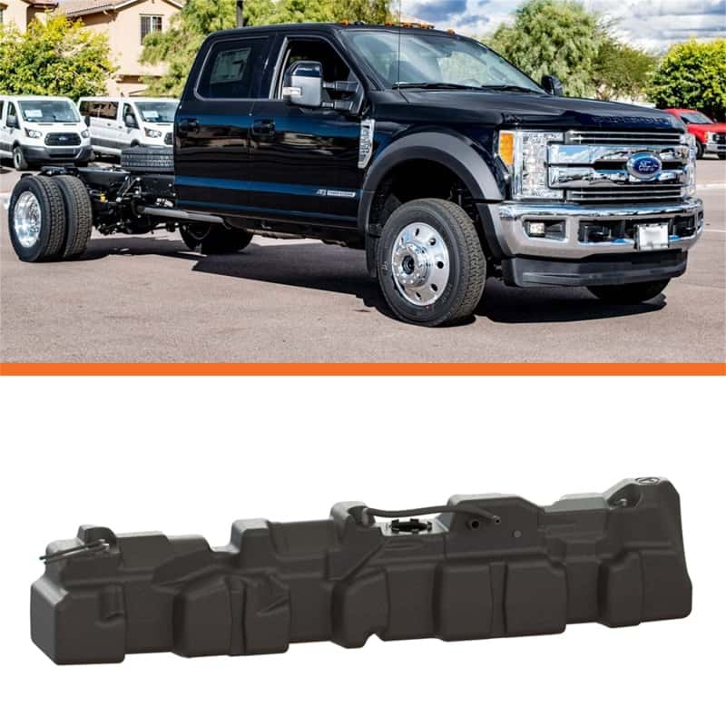 Titan Fuel Tanks — Titan Fuel Tanks 17-24 Ford 108in Cab & Chassis 54 Gallon XXL Mid-Ship Fuel Tank
Fuel Tank - view 6