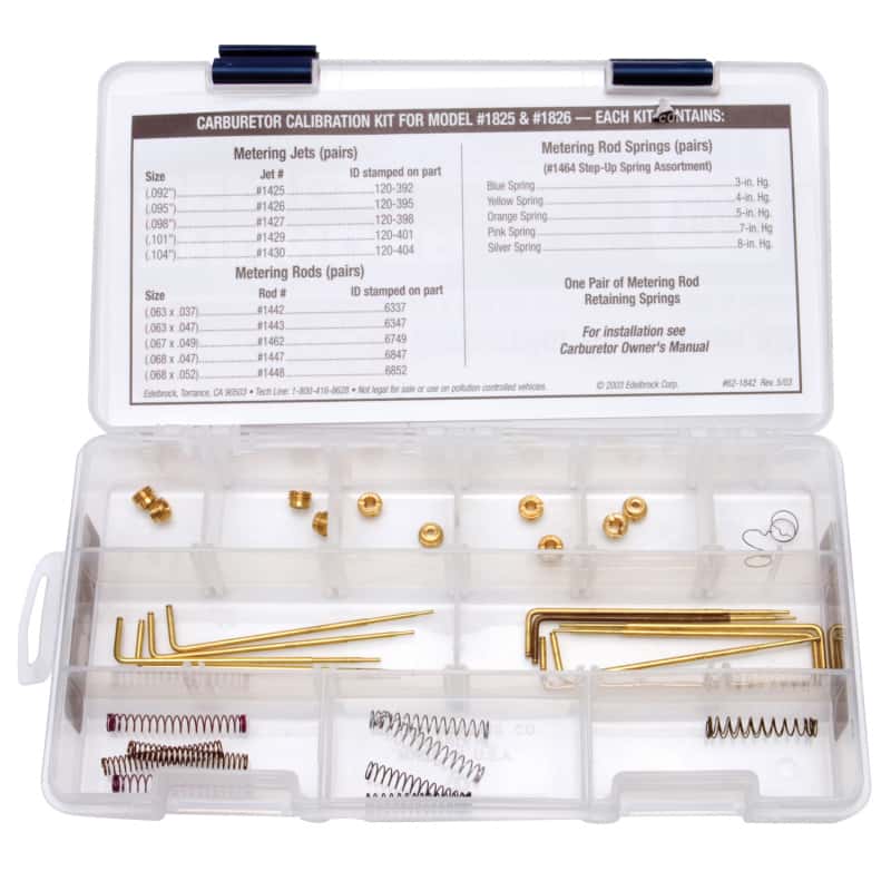 Edelbrock — Edelbrock Calibration Kit for 1825/1826
CARB COMPONENTS - view 2