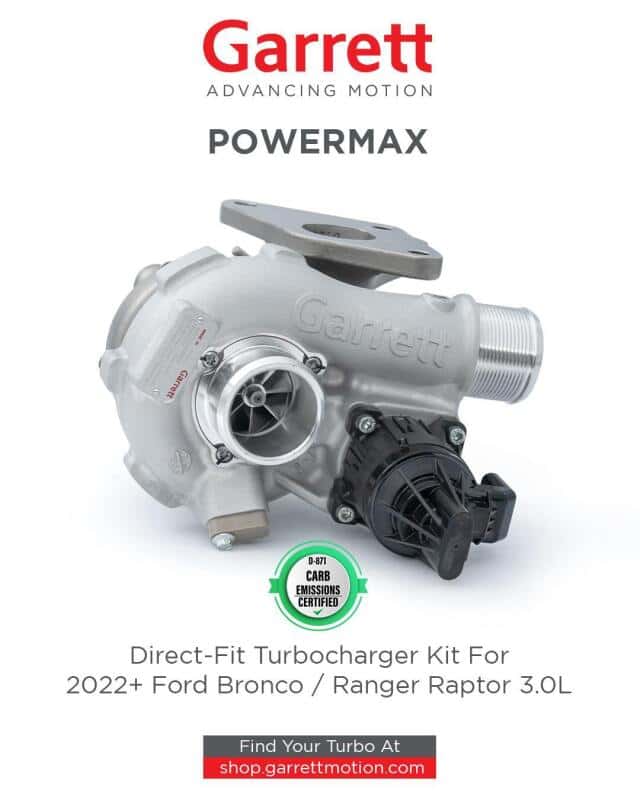 Garrett — Garrett 2021+ Ford Bronco 2.7L GT1752S PowerMax Turbocharger Kit - view 8