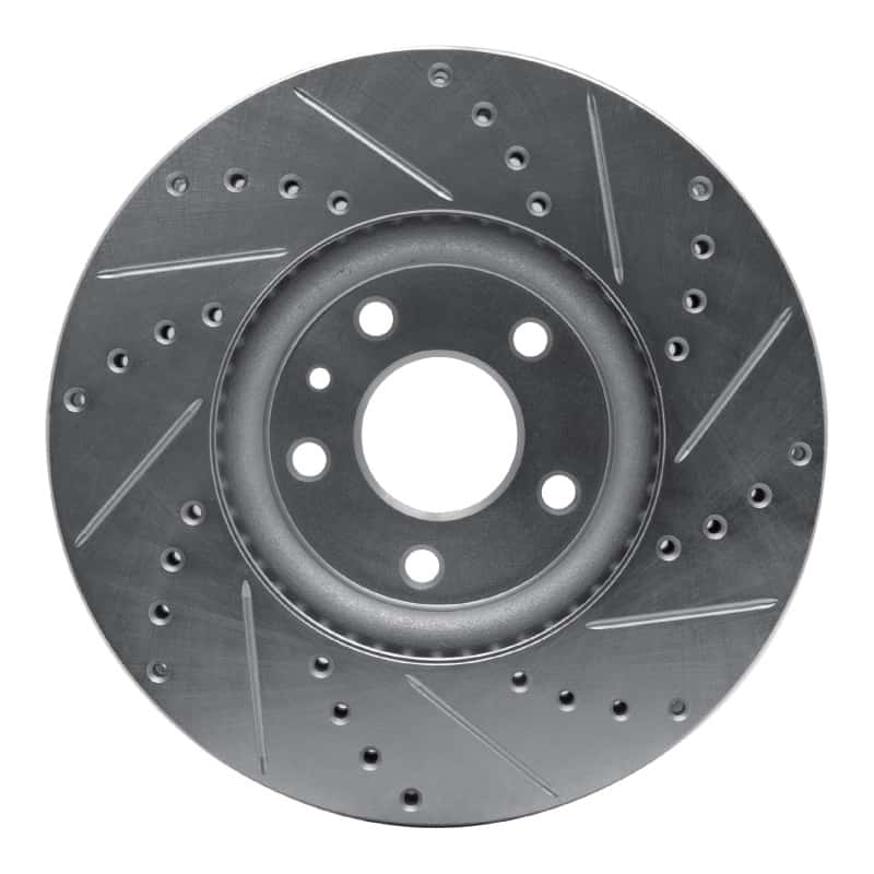 R1 Concepts — R1 13-20 Ford Special SERVICE POLICE Sedan Front Left Drilled & Slotted Silver Brake Rotor
R1 Brake Rotor Drill - view 5