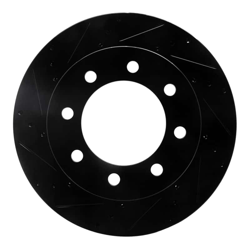 R1 Concepts — R1 03-08 Dodge Ram 2500 Front Left Drilled & Slotted Black Brake Rotor
R1 Brake Rotor Drill - view 1