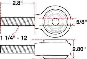 SPC Performance — SPC Performance xAxis Rod End Ball Joint
CROSSAXIS ROD END
XAXIS JOINT - view 2