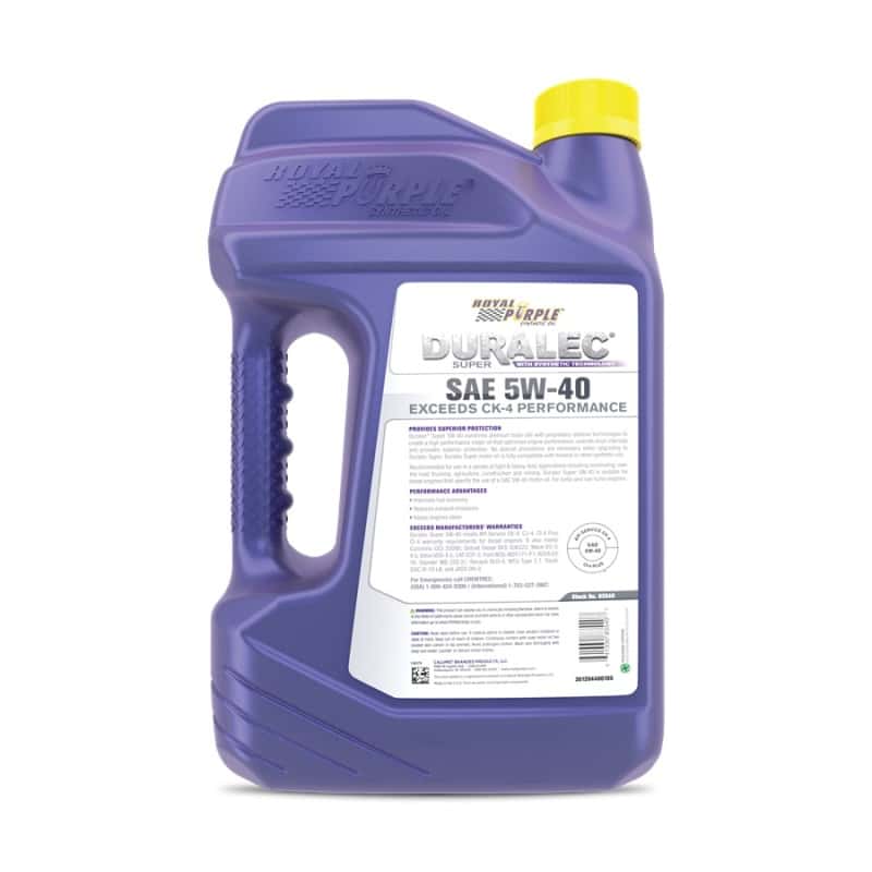 Royal Purple — Royal Purple Duralec Super Diesel 5W40 CK-4 Motor Oil - 1 Gallon
Diesel Engine Oil - view 4