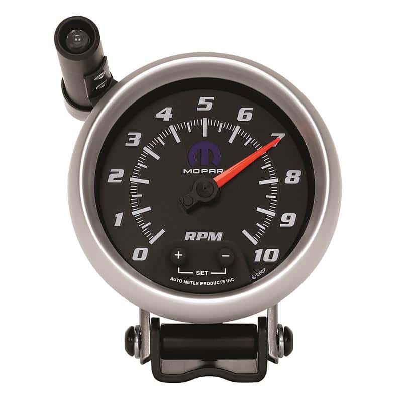 AutoMeter — AutoMeter Gauge Tach 3-3/4in. 10K RPM Pedestal W/ Ext. Quick-Lite Black Mopar
MOPAR #77060059, 3-3 - view 2
