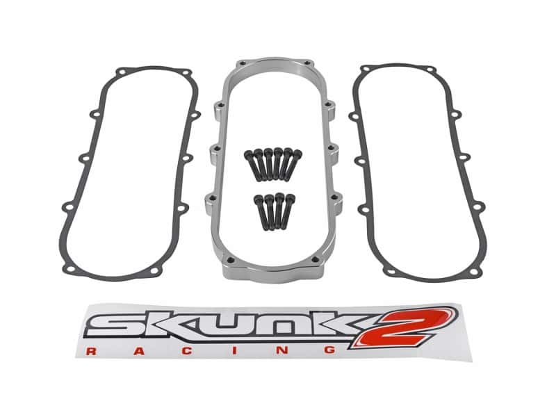 Skunk2 Racing — Skunk2 Ultra Series Honda/Acura Silver Street Intake Manifold .5 Liter Spacer
IntMnfSpcr - view 6