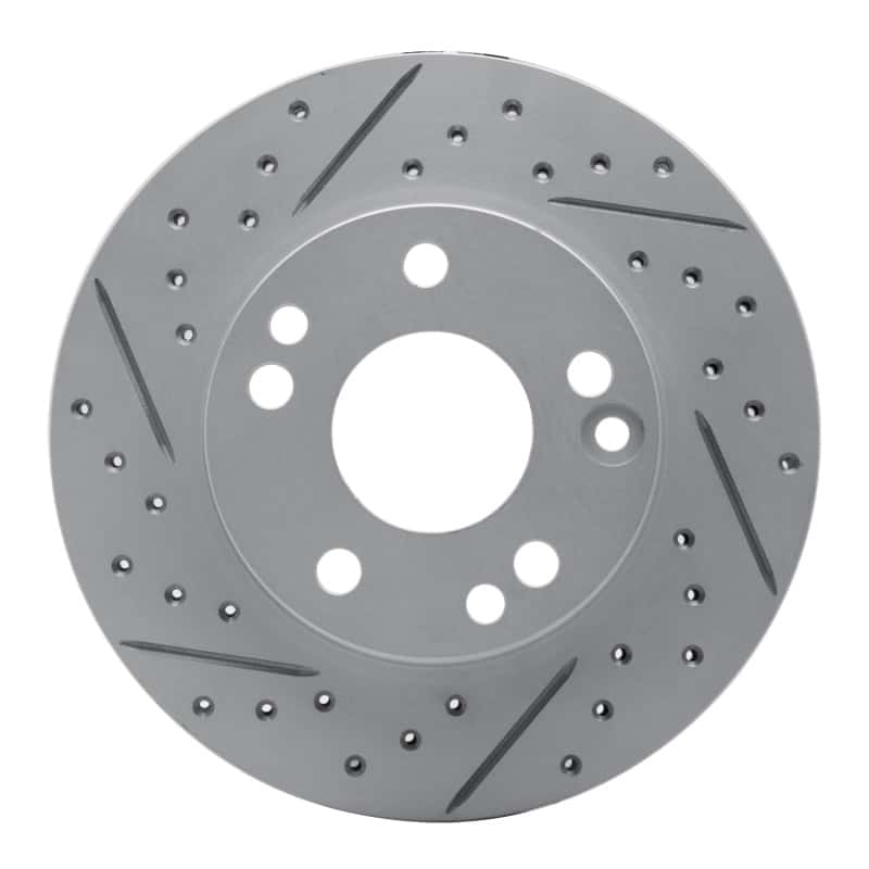 R1 Concepts — R1 87-93 Mercedes-Benz 190D Front Left Drilled & Slotted Geo-Carbon Rotor - view 1