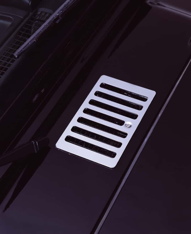 Rugged Ridge — Rugged Ridge 98-06 Jeep Wrangler TJ Stainless Steel Cowl Vent Cover
Cowl Vent Cover
Hood Vent - view 2