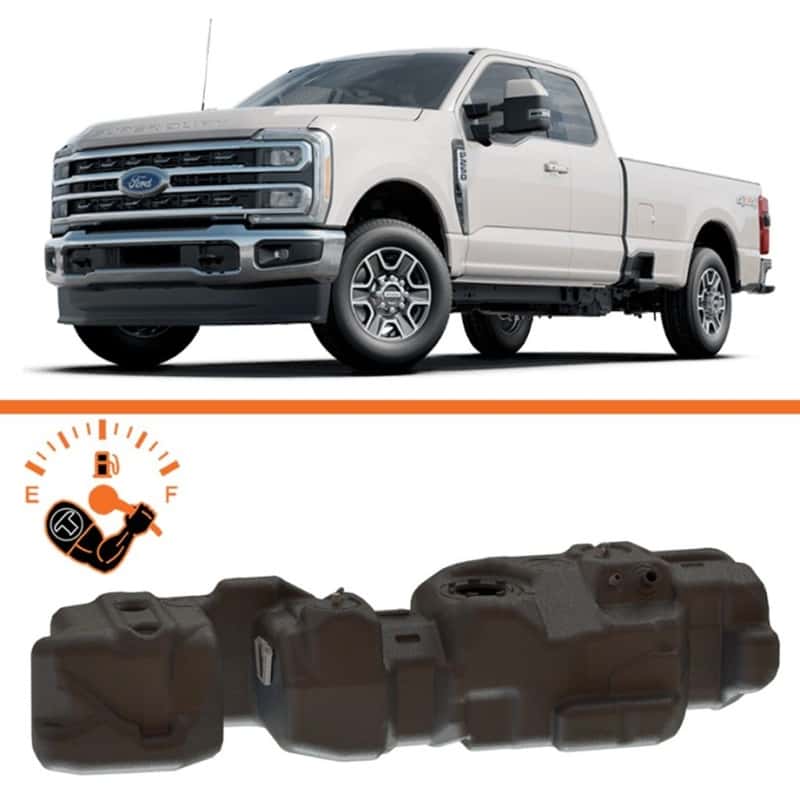 Titan Fuel Tanks — Titan Fuel Tanks 17-25 Ford F-250/F-350 PowerStroke Super Cab Long Bed 55 Gal XXL Mid-Ship Tank - view 3