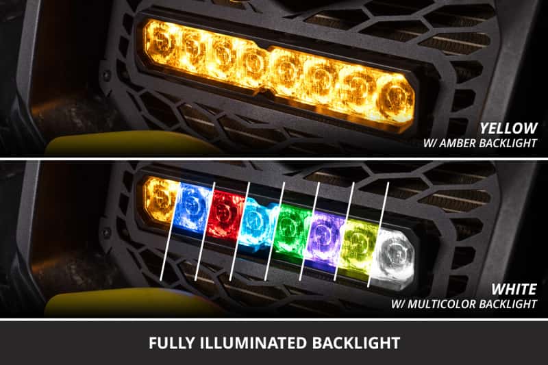 Diode Dynamics — Diode Dynamics 17-26 Can Am Maverick X3 SS10 Grille Sport Yellow Combo - view 4