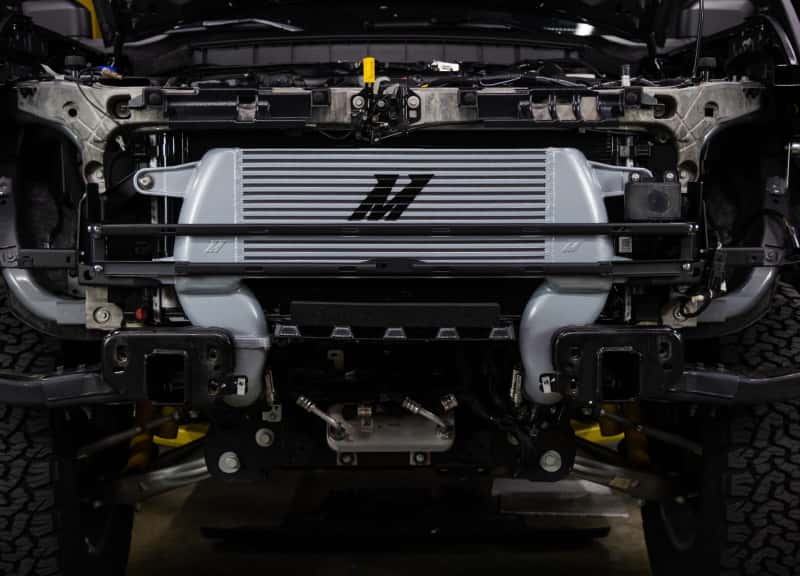 Mishimoto — Mishimoto 21+ Bronco 2.3L High Mount INT Kit BK Core BK Pipes - view 8