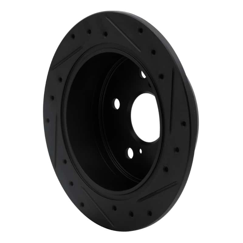 R1 Concepts — R1 92-03 Lexus ES300 Rear Left Drilled & Slotted Black Brake Rotor
R1 Brake Rotor Drill - view 4