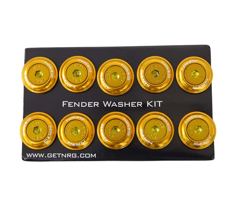 NRG — NRG Fender Washer Kit w/Color Matched M6 Bolt Rivets For Plastic (Rose Gold) - Set of 10 - view 3
