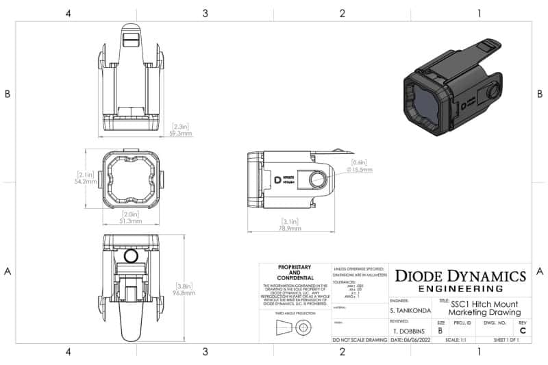 Diode Dynamics — Diode Dynamics Hitch Mount LED Pod Reverse Kit C1R (No Harness)
Offroad - view 9