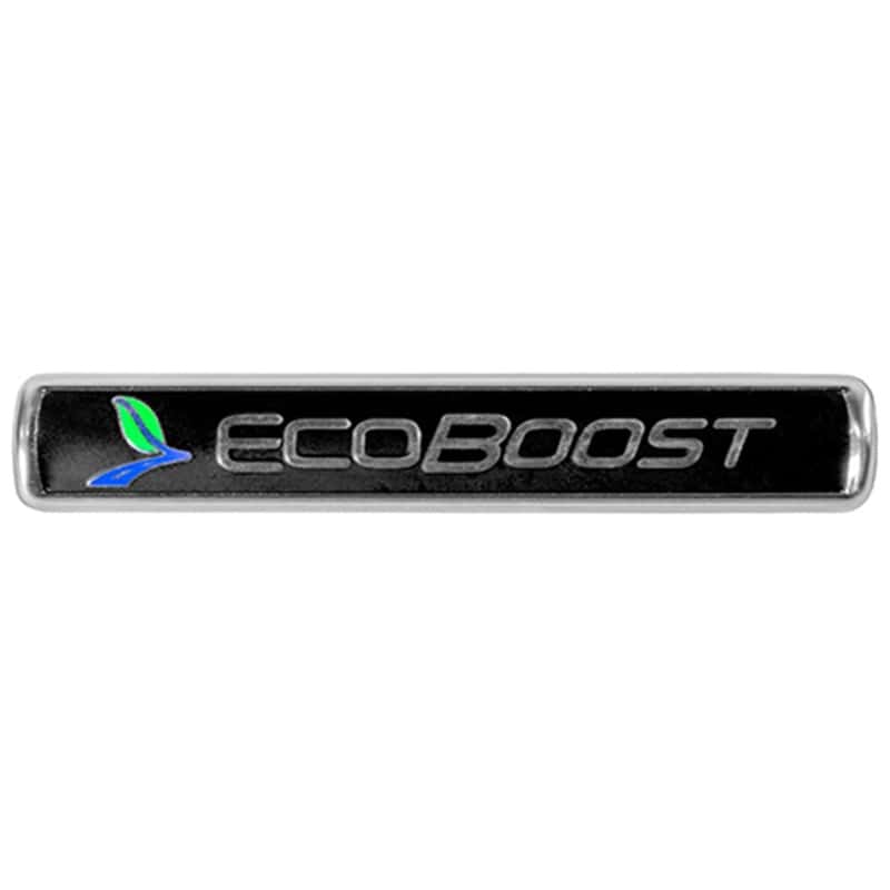 Ford Racing — Ford Racing Black/Silver EcoBoost Emblem 3-1/2in x 9/16in - Set of 2
Emblem - view 2