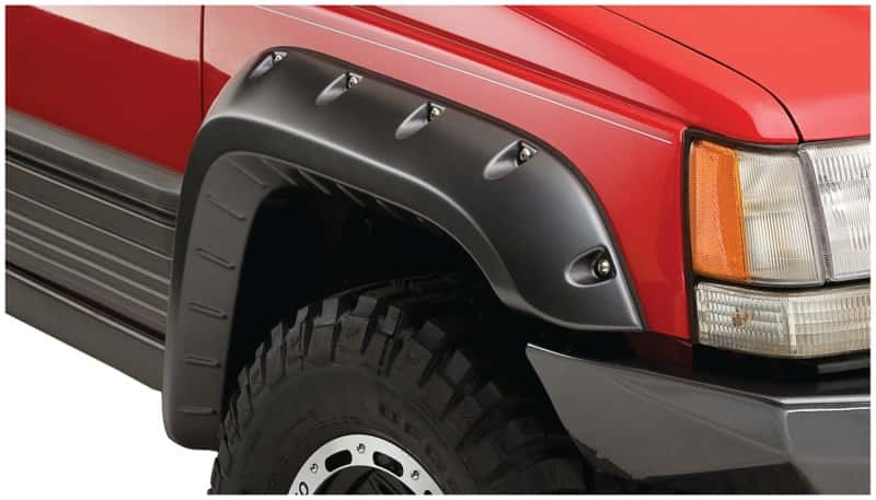 Bushwacker — Bushwacker 93-98 Jeep Grand Cherokee Cutout Style Flares 4pc - Black
FF Jeep Cutout 4Pc - view 4