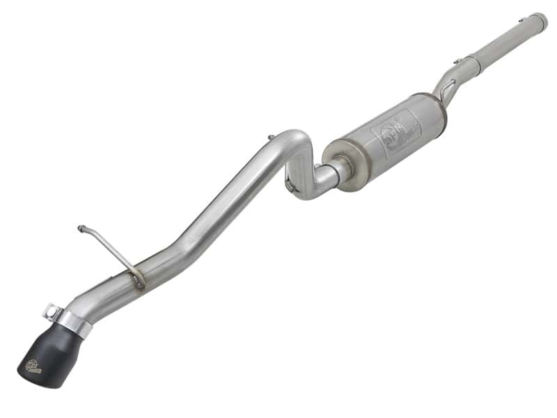 aFe — aFe MACH Force-Xp 2-1/2in 409 SS Hi-Tuck Cat-Back Exhaust w/Black Tip 07+ Jeep Wrangler JK 3.6L/3.8L
Cat-Back Exhaust - view 1