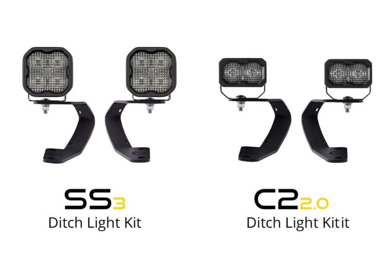 Diode Dynamics — Diode Dynamics 10-21 Toyota 4Runner SS3 LED Ditch Light Kit Sport - White Combo - view 4