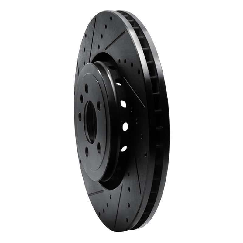 R1 Concepts — R1 14-23 Dodge Charger Front Left Drilled & Slotted Black Brake Rotor
R1 Brake Rotor Drill - view 2