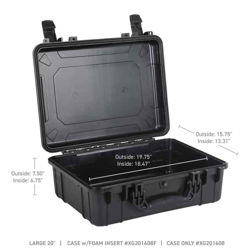 Go Rhino — Go Rhino XVenture Gear Hard Case - Large 20in. / Lockable / IP67 / Automatic Air Valve - Tex. Black
Xventure Hard Case - view 9