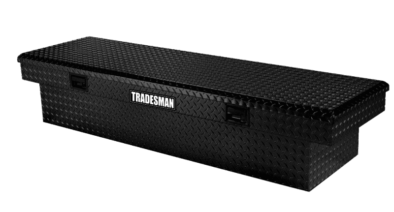 Tradesman — Tradesman Aluminum Economy Cross Bed Truck Tool Box (72in.) - Black - view 1