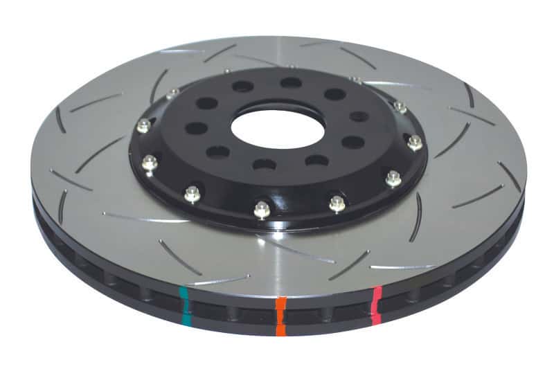 DBA — DBA 13-17 VW Golf R (MK7) 5000 Fully Assembled 2-Piece Rotor Black Hat T3 Slotted KP Front
Brake Rotor
Brake Disc - view 2