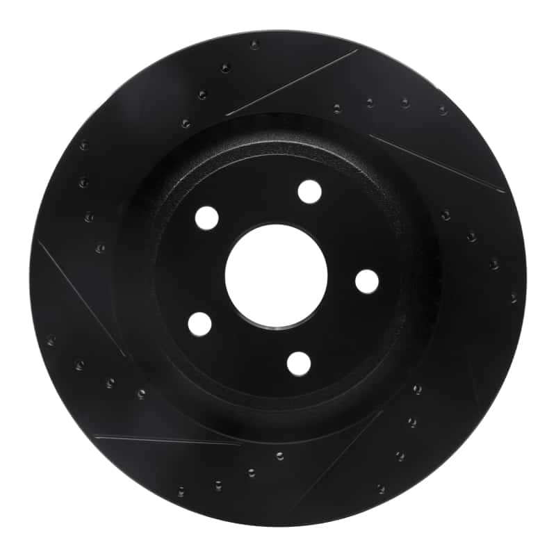 R1 Concepts — R1 06-10 Jeep Grand Cherokee Front Left Drilled & Slotted Black Brake Rotor
R1 Brake Rotor Drill - view 1