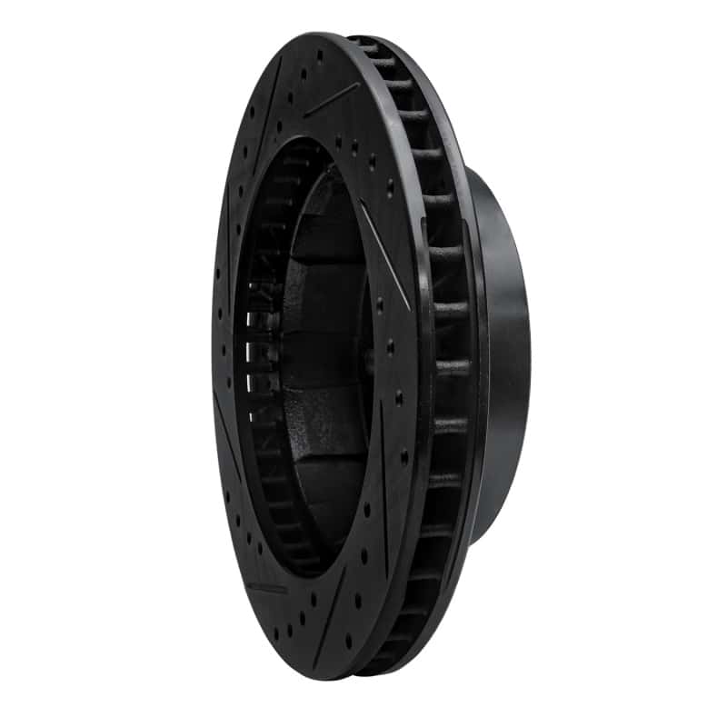 R1 Concepts — R1 80-94 Ford F-350 4WD (Excl Super Duty) Front Right Drilled & Slotted Black Brake Rotor
R1 Brake Rotor Drill - view 4