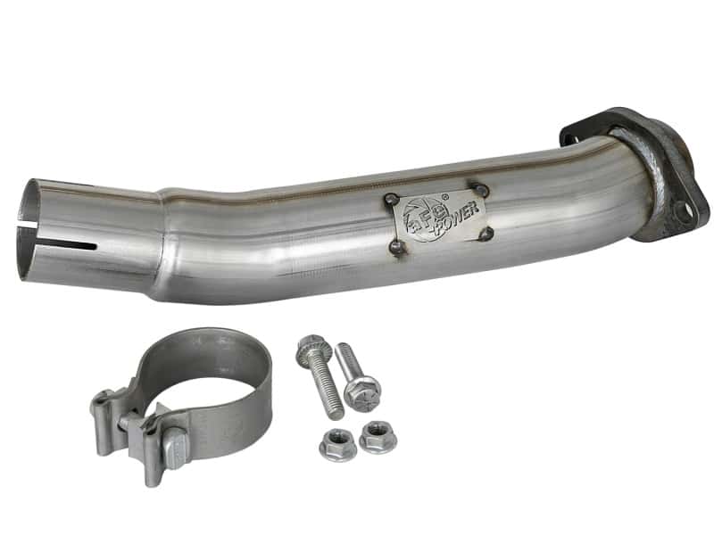 aFe — aFe Twisted Steel 2in Stainless Steel Loop Delete Down-Pipe 2018+ Jeep Wrangler (JL) V6 3.6L
Loop-Delete Downpipe - view 2