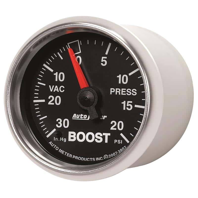 AutoMeter — Autometer GS 52mm 30 in Hg/20 psi Mechanical Vacuum/Boost Gauge
2-1/16" BOOST-VAC, 3 - view 3
