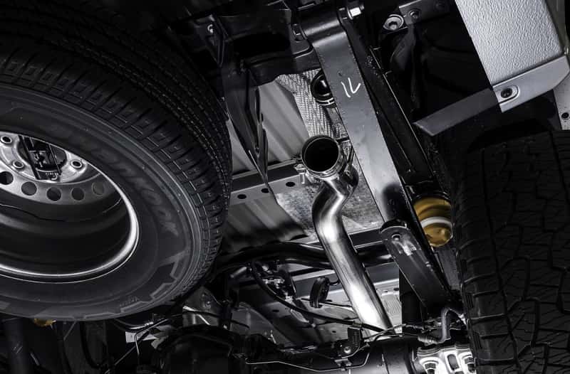 AWE Tuning — AWE Tuning 2019+ Ford Ranger 0FG Performance Exhaust System w/Diamond Black Tips & Rock Guard
0FG Catback - view 3