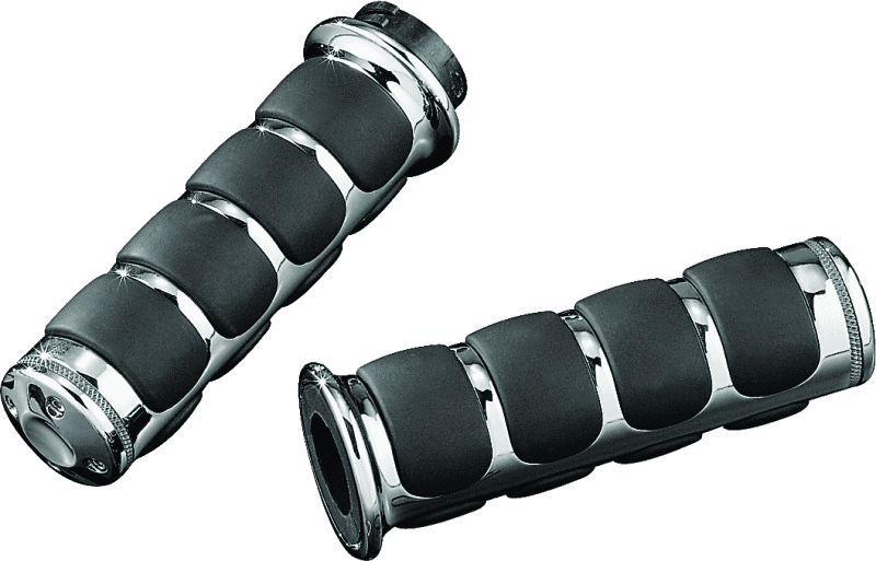 Kuryakyn — Kuryakyn ISO Grips Without Throttle Boss Dual Cable Chrome - view 2