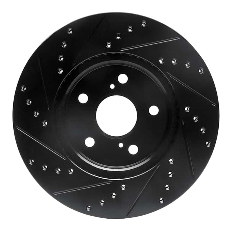 R1 Concepts — R1 02-15 Lexus ES300 Front Right Drilled & Slotted Black Brake Rotor
R1 Brake Rotor Drill - view 5