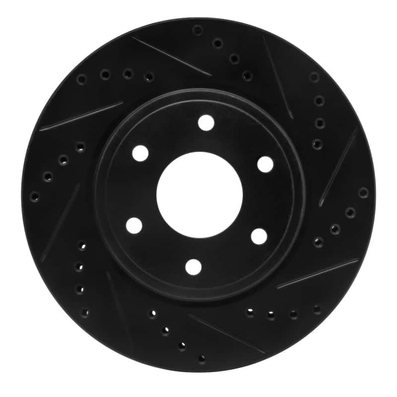 R1 Concepts — R1 05-21 Nissan Frontier Front Right Drilled & Slotted Black Brake Rotor
R1 Brake Rotor Drill - view 1