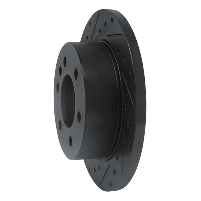 R1 Concepts — R1 06-18 Dodge Sprinter 2500 Rear Left Drilled & Slotted Black Brake Rotor
R1 Brake Rotor Drill - view 2