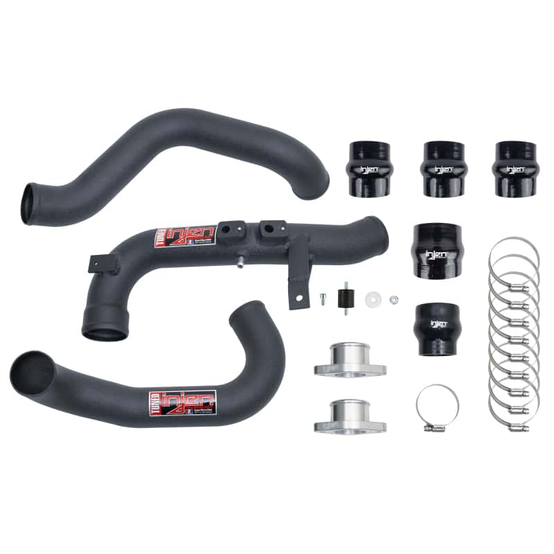Injen — Injen 22-23 Honda/Acura Civic/Si/Integra 1.5L Turbo Aluminum Intercooler Pipe Kit - Wrinkle Black - view 2