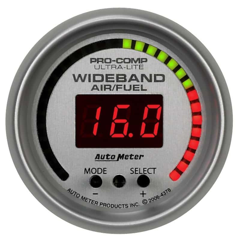 AutoMeter — Autometer Ultra-Lite 52mm Wideband Air/Fuel Gauge
2-1/16" WIDEBAND A/F - view 1