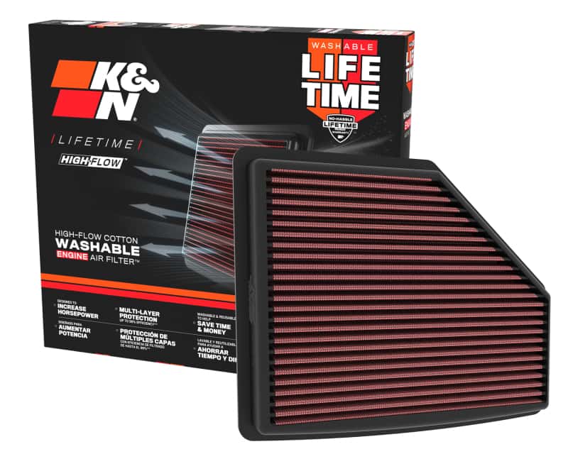 K&N Engineering — K&N 21-22 Acura TLX V6 3.0L Replacement Air Filter
Air Filter - view 4
