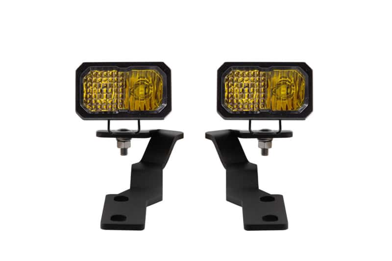 Diode Dynamics — Diode Dynamics 16-21 Toyota Tacoma Stage Series 2in LED Ditch Light Kit - Yellow Pro Combo - view 1
