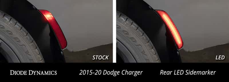 Diode Dynamics — Diode Dynamics 15-21 Dodge Charger LED Sidemarkers - Amber Red (set) - view 5