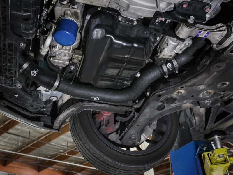 aFe — aFe 19-22 Hyundai Veloster N L4 2.0L BladeRunner 2.25in to 2.50in Aluminum Hot Charge Pipe - Black
Hot Charge Pipe - view 7