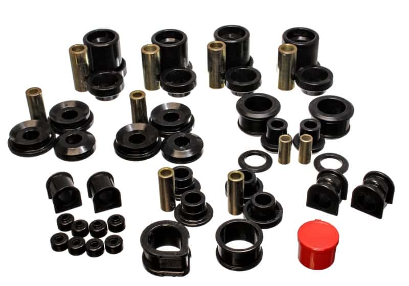 Energy Suspension — Energy Suspension 90-96 Nissan 300ZX Black Hyper-Flex Master Bushing Set (Sway bar end link bushings
Master Bushing Kit - view 2