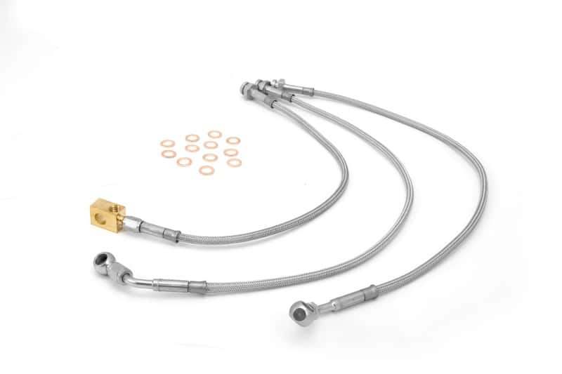Rugged Ridge — Rugged Ridge Brake Hose Kit Braided SS 92-01 Cherokee(XJ)
JEEP_HARDPARTS - view 1